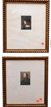 SET OF SEVEN WATERCOLORS OF OL