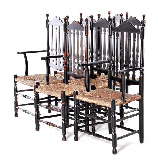 Set of seven William & Mary style