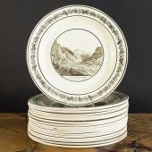 SET OF SEVENTEEN STONE, COQUER