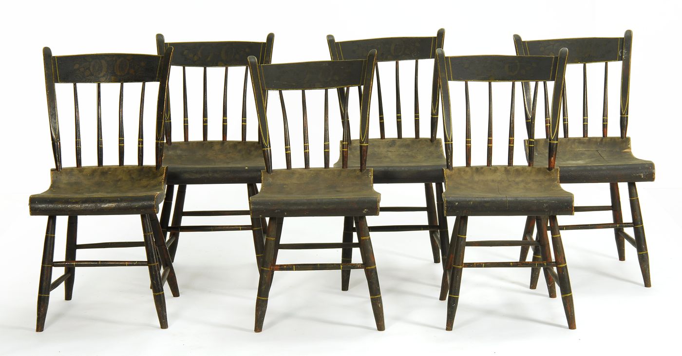 SET OF SIX ANTIQUE AMERICAN