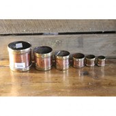Set of six antique graduating