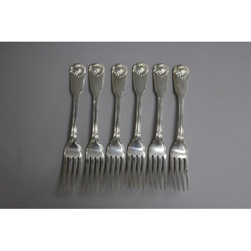 Set of six antique hallmarked