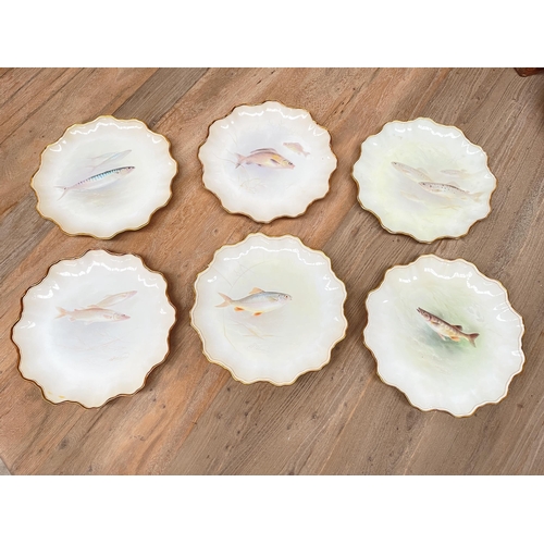Set of six antique Royal Doulton