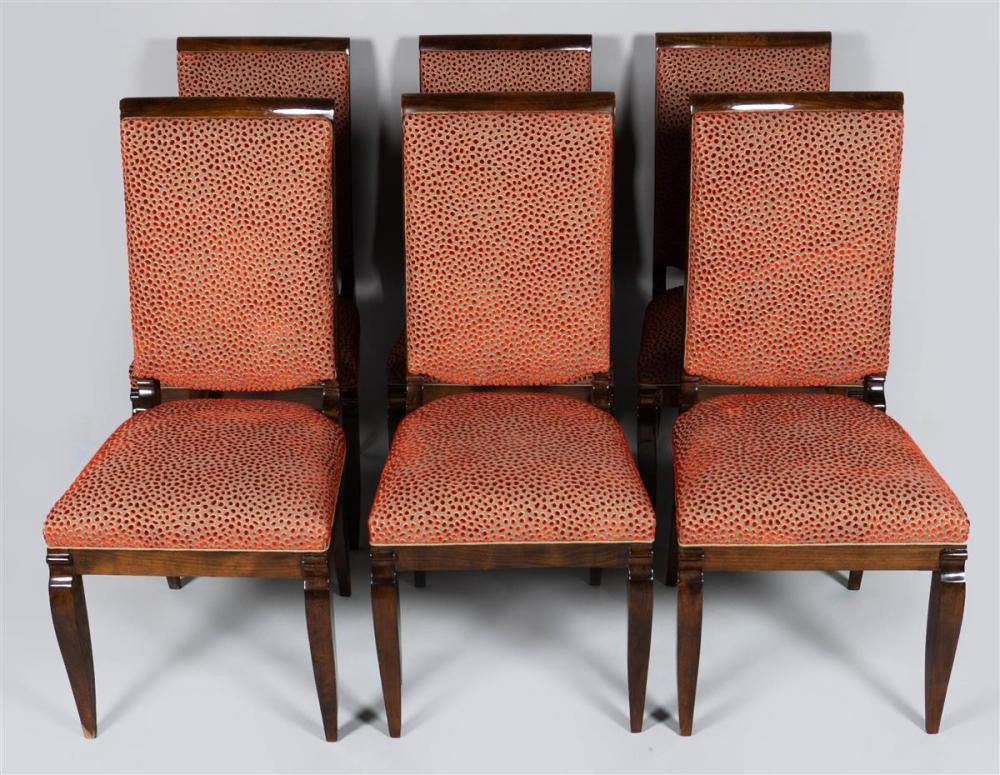 SET OF SIX ART DECO BEECHWOOD