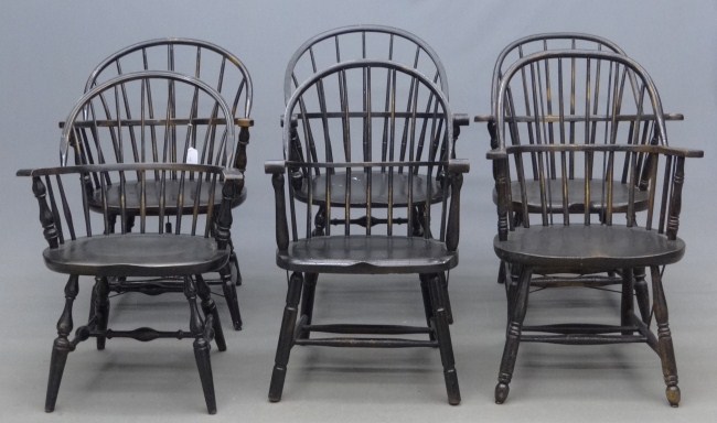 Set of six assembled 19th/20th c.