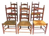 SET OF SIX ASSEMBLED EARLY LAD