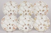 SET OF SIX AUSTRIAN CHINA OYST