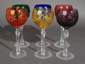 SET OF SIX BAYEZ CRISTAL FRENC