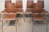 SET OF SIX BENT PLYWOOD STACKI