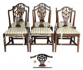 SET OF SIX CHAIRS, ENGLISH, GE