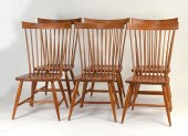 SET OF SIX CHERRY DINING CHAIR
