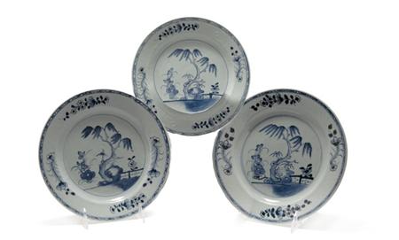 Set of Six Chinese Blue and White