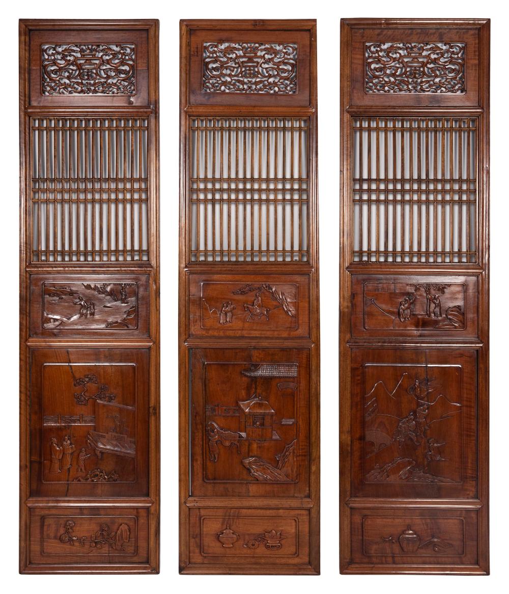 SET OF SIX CHINESE CARVED