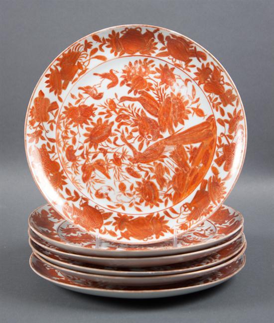 Set of six Chinese Export