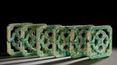 Set of Six Chinese Glazed Gard