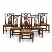 SET OF SIX CHIPPENDALE CARVED
