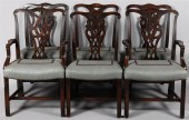 SET OF SIX CHIPPENDALE GOTHIC