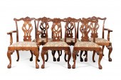 SET OF SIX CHIPPENDALE STYLE M