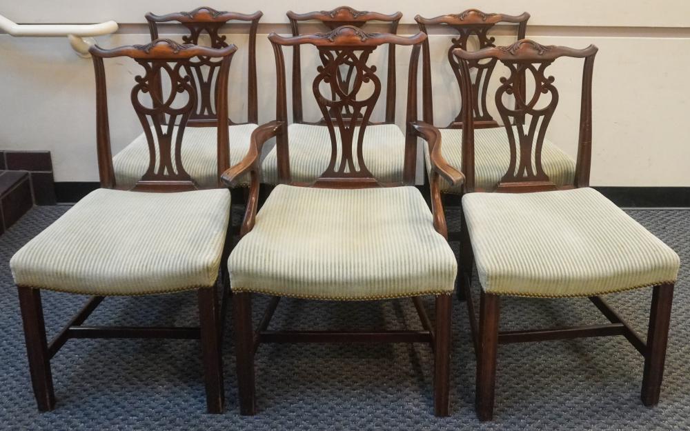 SET OF SIX CHIPPENDALE STYLE