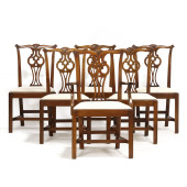 SET OF SIX CHIPPENDALE STYLE M