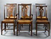 SET OF SIX CHIPPENDALE STYLE R