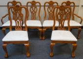 SET OF SIX CHIPPENDALE STYLE C