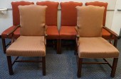 SET OF SIX CHIPPENDALE STYLE U