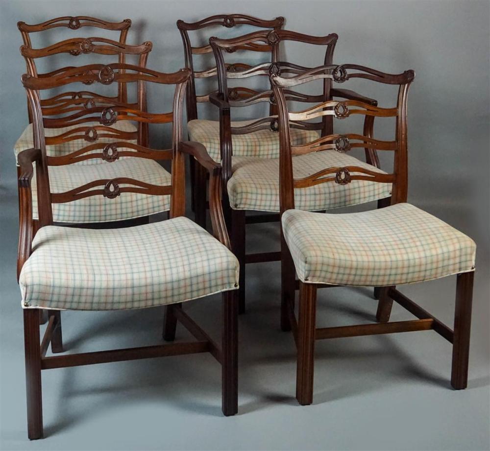 SET OF SIX CHIPPENDALE STYLE
