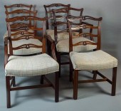 SET OF SIX CHIPPENDALE STYLE R
