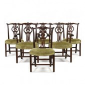 SET OF SIX CHIPPENDALE STYLE C