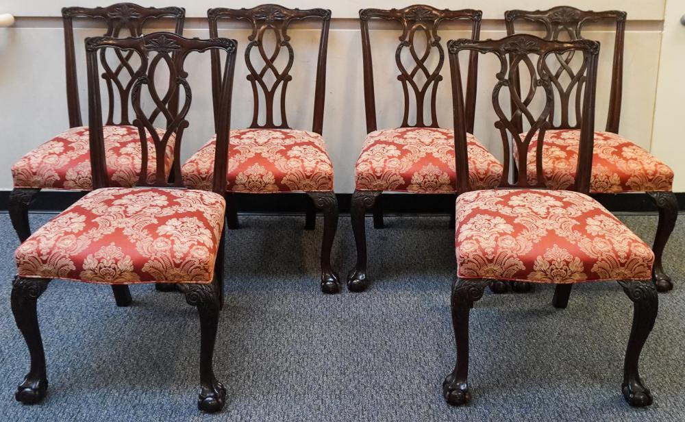 SET OF SIX CHIPPENDALE STYLE