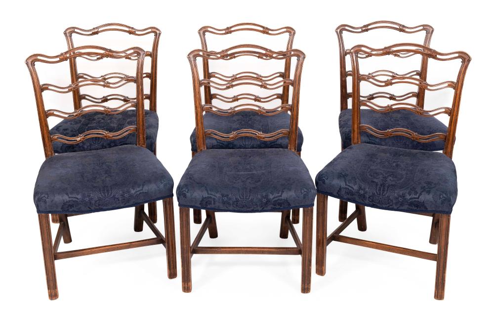 SET OF SIX CHIPPENDALE-STYLE
