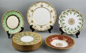 SET OF SIX COALPORT GREEN AND