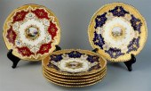 SET OF SIX COALPORT LANDSCAPE