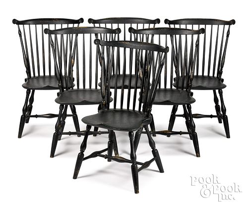 SET OF SIX COMBBACK WINDSOR