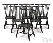 SET OF SIX COMBBACK WINDSOR CH