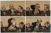SET OF SIX COMIC POSTCARDS. ME