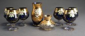 SET OF SIX CONTINENTAL GILT AN