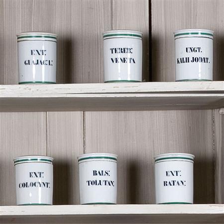 Set of Six Continental Porcelain