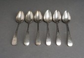 SET OF SIX CONTINENTAL TIPPED-