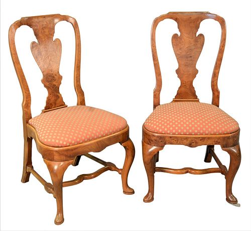 SET OF SIX CUSTOM BURLWOOD QUEEN
