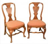SET OF SIX CUSTOM BURLWOOD QUE