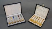 SET OF SIX DANISH GILT STERLIN