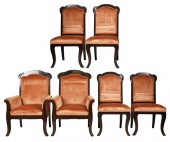 SET OF SIX DECO-STYLE DINING C