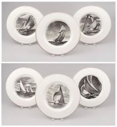 SET OF SIX DELANO STUDIOS PLAT