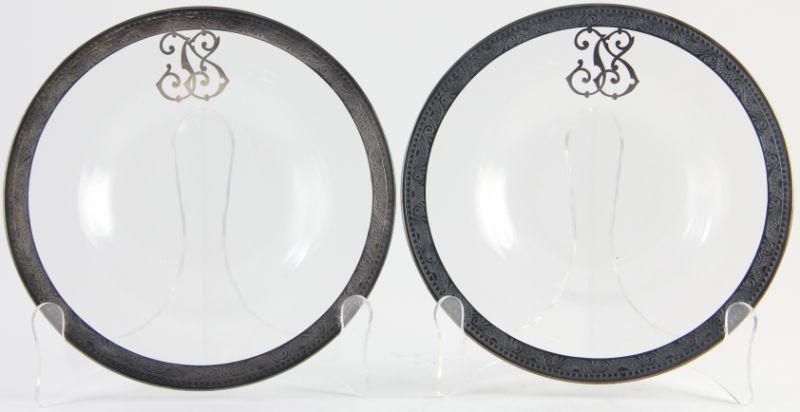 Set of Six Dessert Platesclear