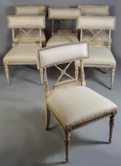 SET OF SIX DIRECTOIRE STYLE CR