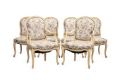 SET OF SIX DISTRESSED LOUIS XV