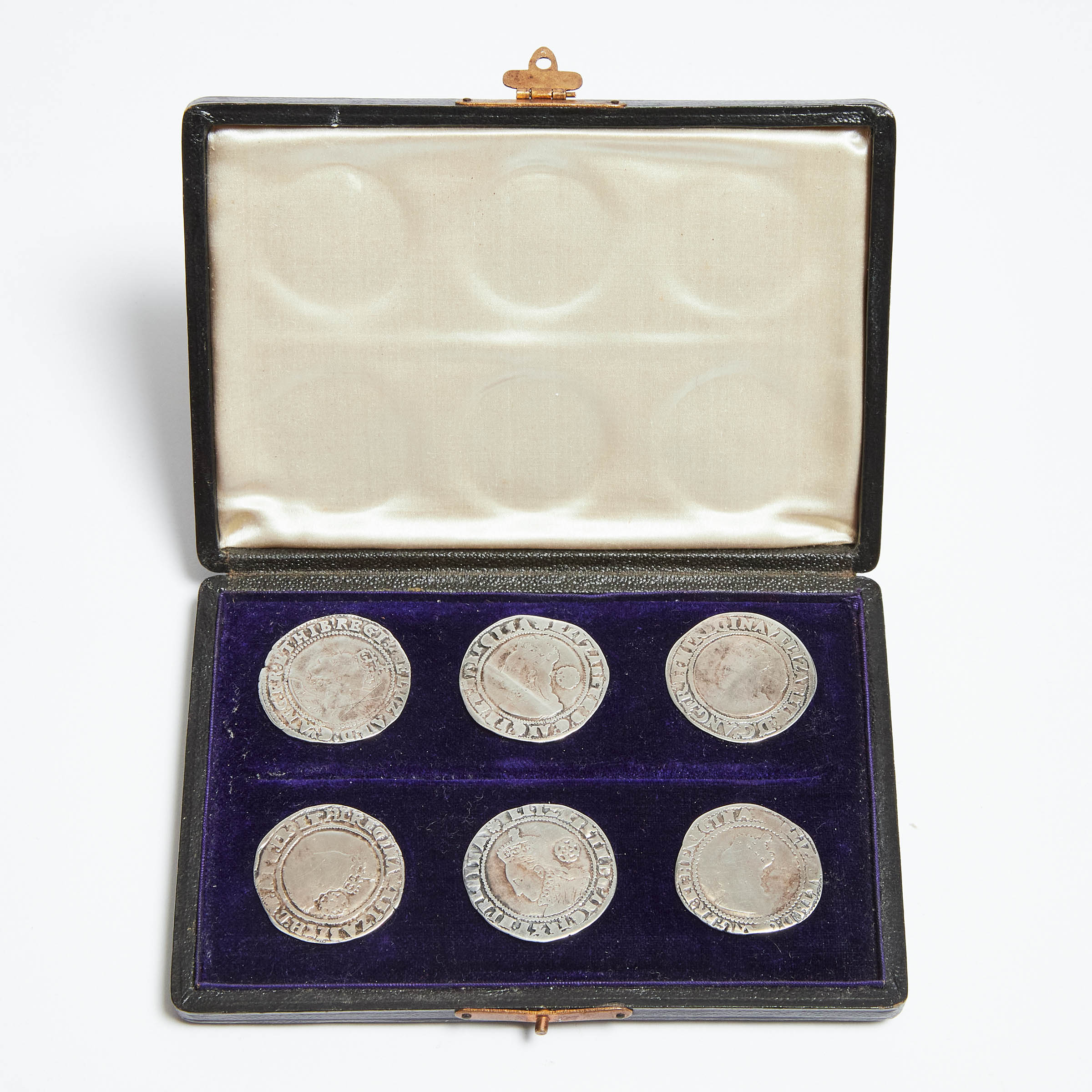 Set of Six Elizabethan Hammered