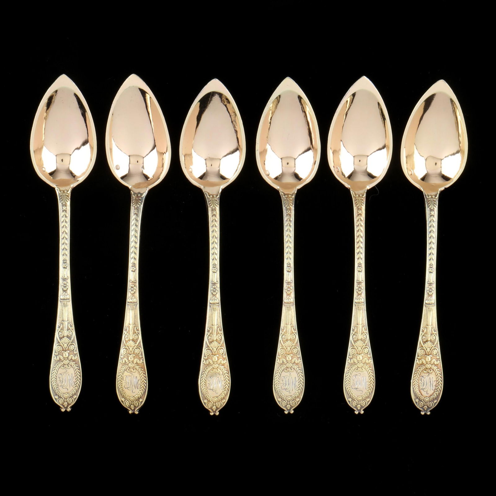 SET OF SIX EMPIRE PERIOD FRENCH